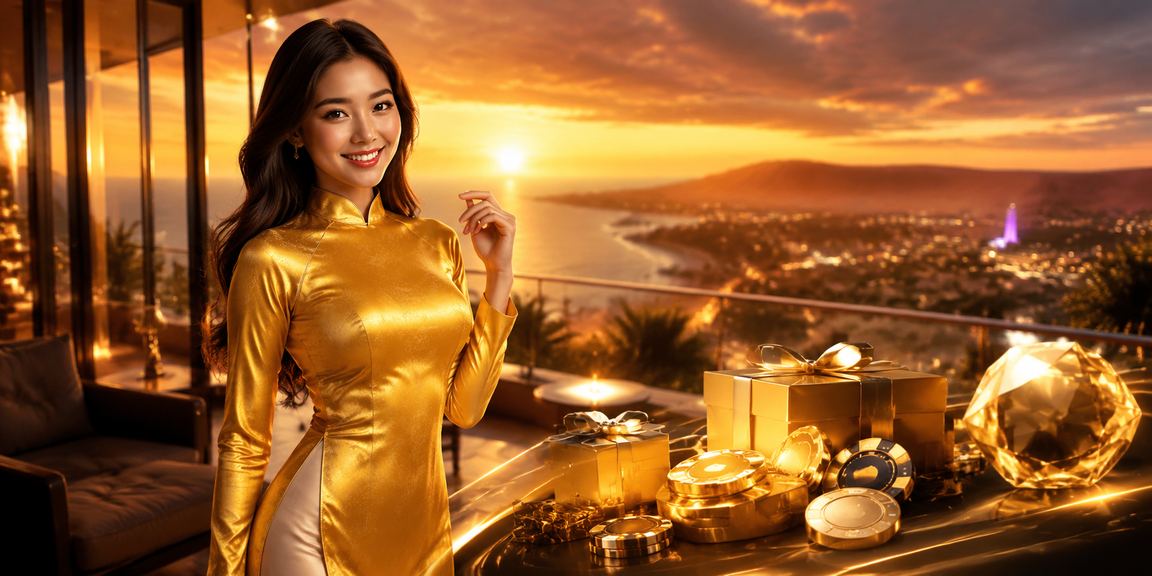 Người chơi cá cược trực tuyến tại bãi biển Mũi Né với trang phục áo dài truyền thống