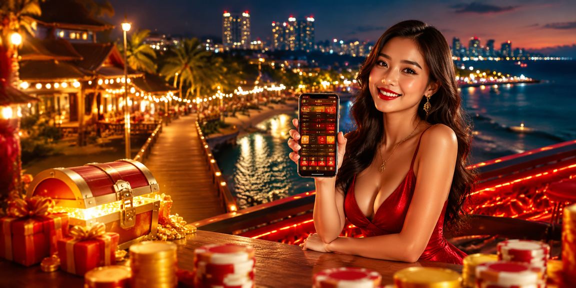 Người dùng chơi casino trên điện thoại di động tại bãi biển Phú Quốc